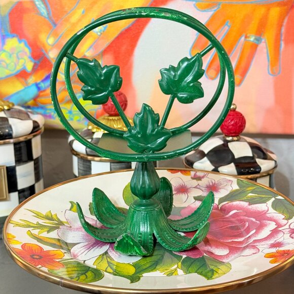 Retro Kelly-Green Ivy Napkin Holder - Picture 5 of 11